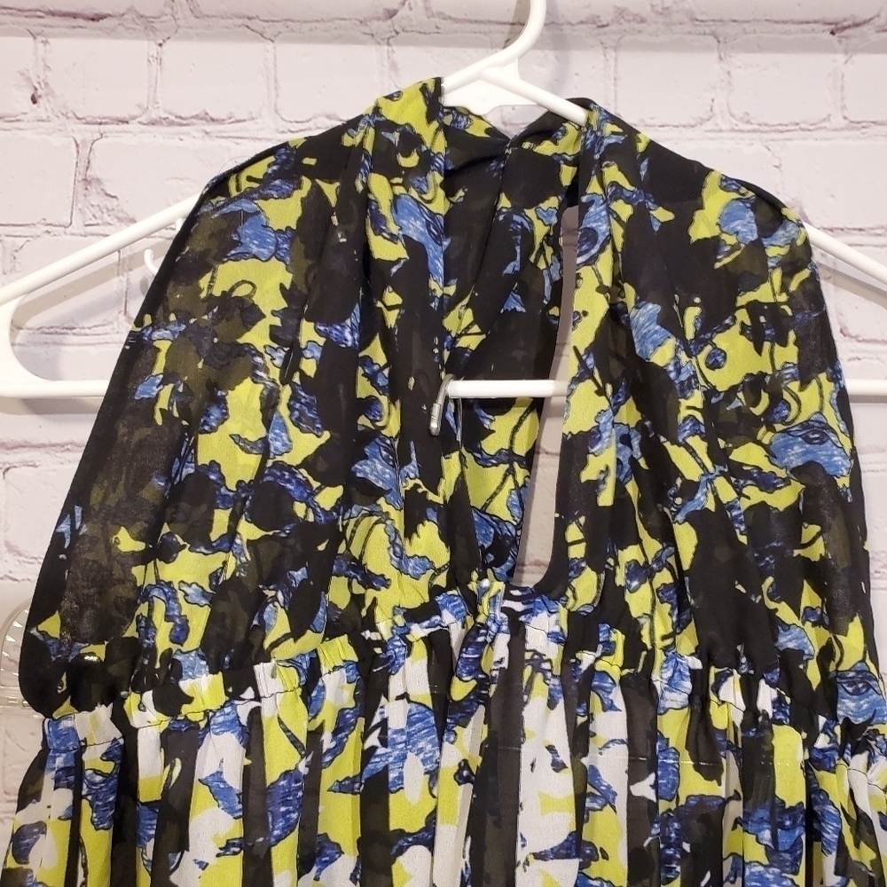 PETER PILOTTO FLORAL PRINT HALTER BEACH WEAR/ DRESS - Picture 2 of 5
